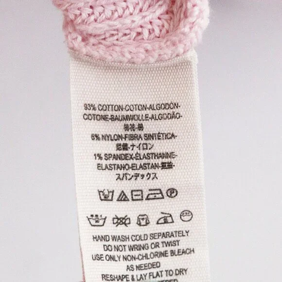 Free People Baby Pink Too Good Pullover Sweater S Mock Neck Raglan Long Sleeves - Picture 12 of 16